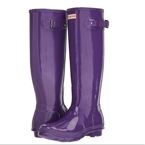 SOLD ❌❌❌❌Hunter Original Purple Rain Boots